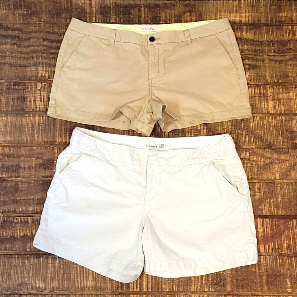 SALE** Two Plus Size Shorts Old Navy and Merona - Picture 1 of 6